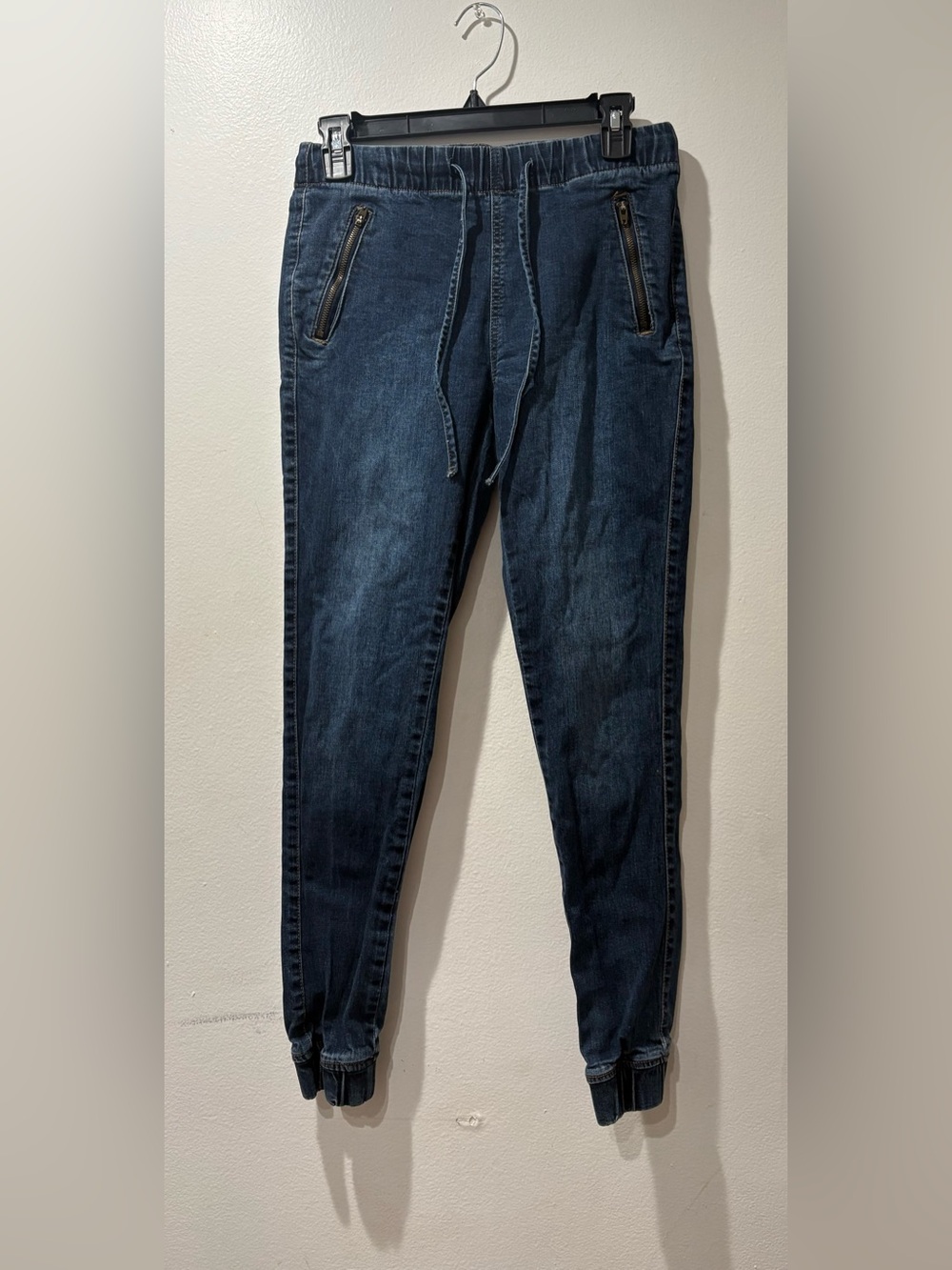 Celebrity Pink Slim Jogger Jeans in Dark Blue